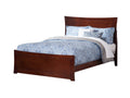 AFI, Metro Full Low Profile Platform Bed with Matching Footboard, Walnut