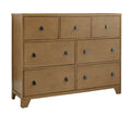 Progressive Furniture Blonde/Light Gold Hayden 7 Drawer Double Dresser