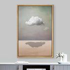 Idea4Wall Framed Canvas Print Wall Art Surreal Storm Cloud Sky Landscape Fantasy & Sci-Fi Abstract Illustrations Modern Art Bohe