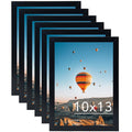 JCJMY 10x13 Picture Frame Set of 6 Black for Wall Hanging, Wall Mounting Horizontally or Vertically, 10 x 13 Wall Gallery Poster