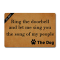 Zsl Indoor Outdoor Doormat Non Slip Door Mats Funny Welcome Front Door Mat Kitchen Entrance Shoe Mat (23.6 X 15.7 In) Ring The D