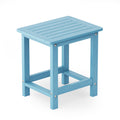 Yefu Small Table Side Tables Outdoor Coffee Table For Patio Living Room Bedroom(Blue, Single Layer)