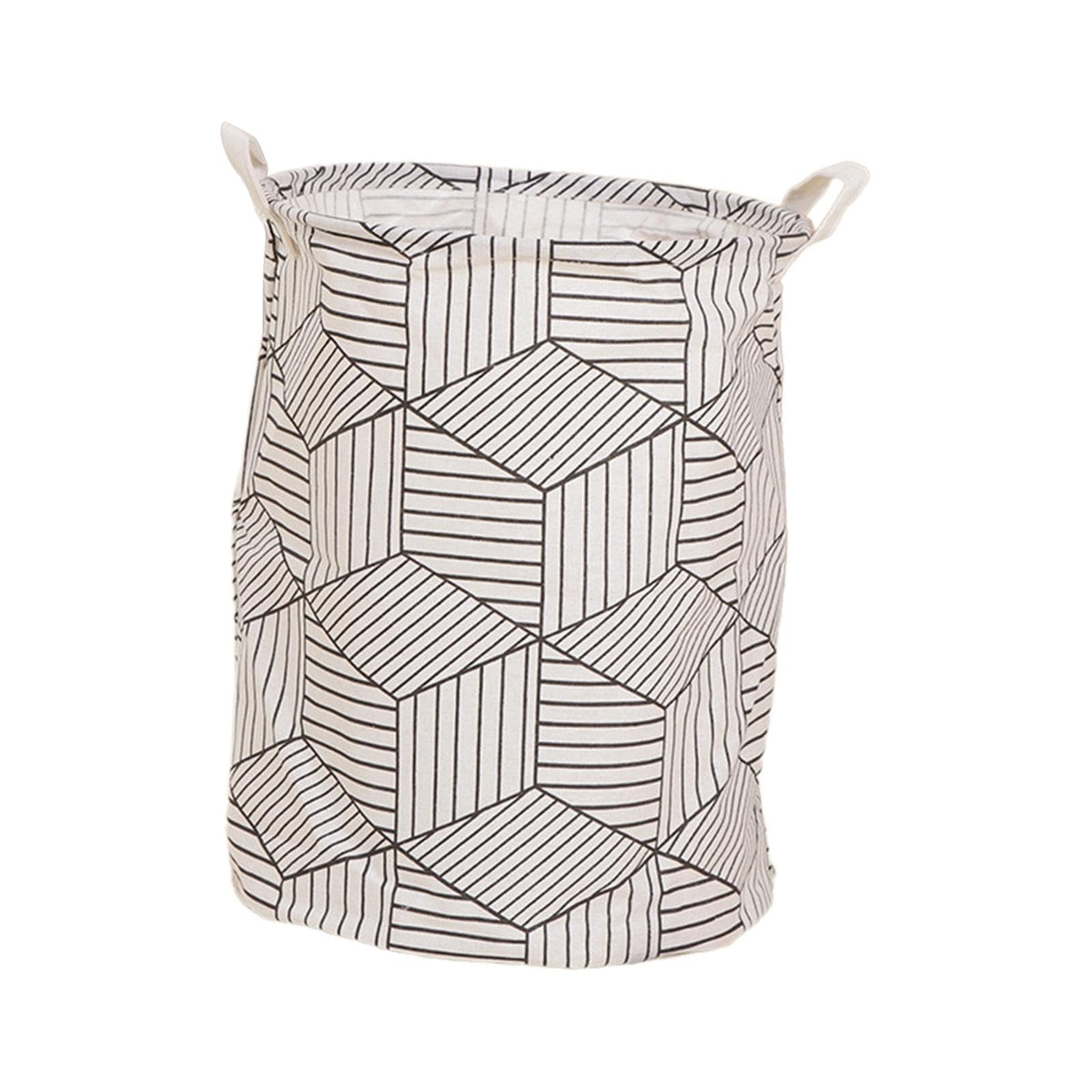 VISTORA Laundry Hamper Portable Collapsible Storage Basket for Bathroom Bedroom Geometric Pattern | Household Supplies & Cleanin