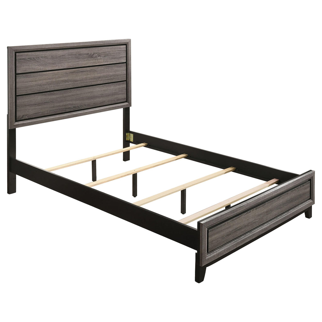 Coaster Home Furnishings Watson Transitional Wood Full Size Panel Bed Frame 57-inch Headboard Grey Oak 212421F