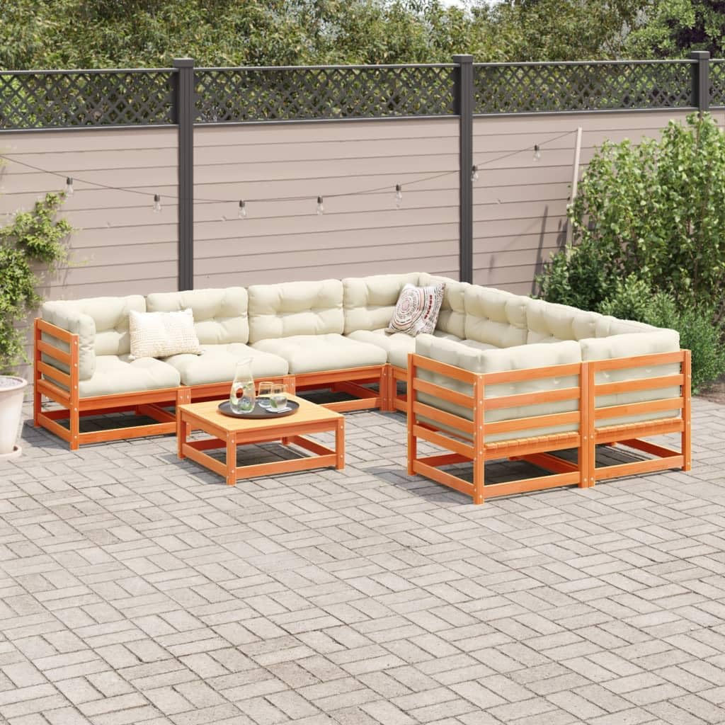 vidaXL 10-Piece Garden Sofa Set