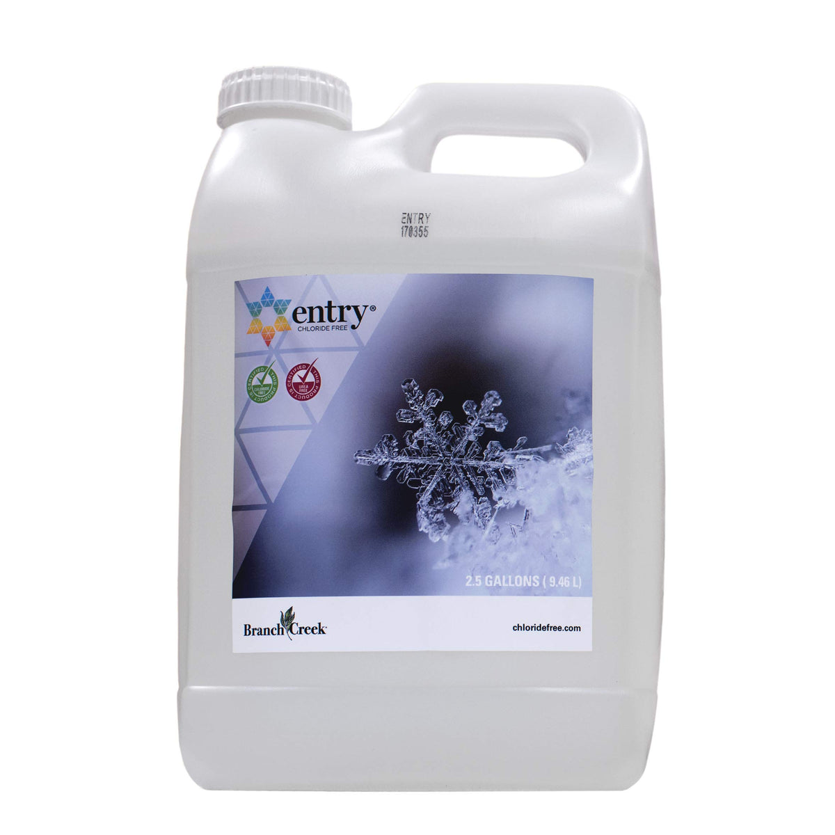 Branch Creek Entry Chloride-Free, Non-Toxic, Liquid Snow And Ice Melt Certified Safe For Pets, Plants, Floors, Concrete And Meta