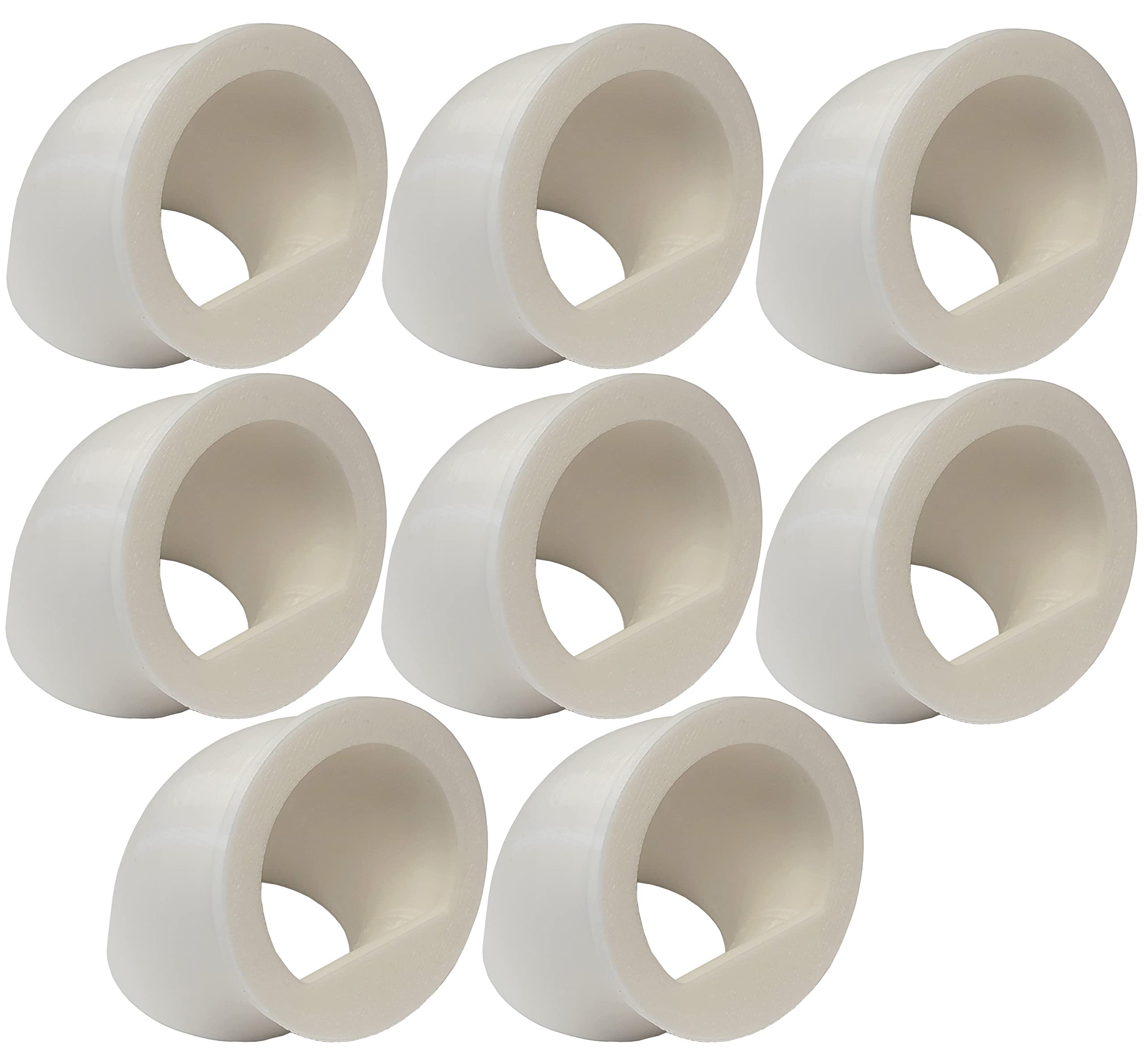 Quail & Chick Port Feeder No Waste Feed Saver For Diy Bucket Pail Bin Container Coturnix (8 Pack)