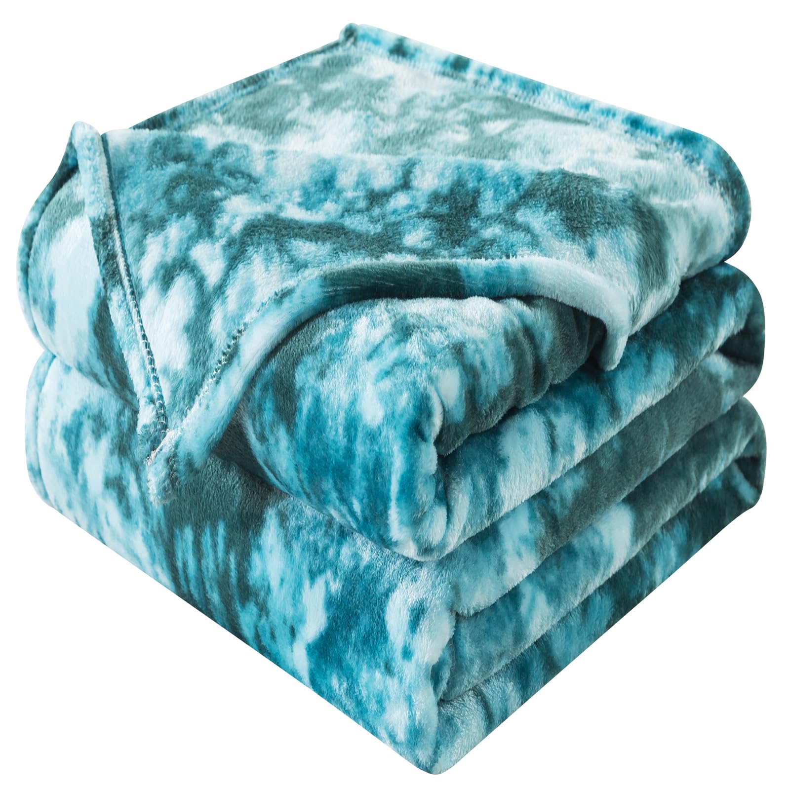 Fuzzy Blanket Twin Size - Teal, Soft And Comfy, Plush And Furry Faux Fur, Reversible Blankets For Twin/Twin Xl Extra Long Bed, 6