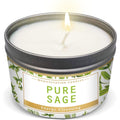 Manifestation Candles Magnificent 101 Long Lasting Pure Sage Scented Smudge Candle - 6 Oz - 35 Hour Burn - Paraffin Free Soy Wax