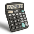 M&G Desk Calculator 12 Digit Office Calculators With Large Lcd Display, Dual Solar Power And Battery, Recessed Big Button Calcul