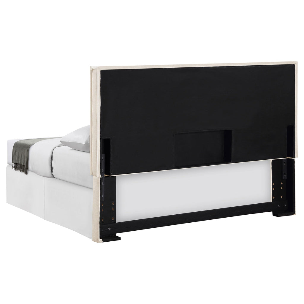 Coaster Home Furnishings Izzy Contemporary 47-inch Fabric Upholstered Panel Headboard for Bedroom Convertible Queen or Full Size Sand 315985QF
