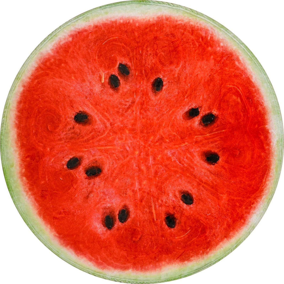 Vessia Watermelon Printed Throw Blanket, 60 Inch Realistic Funny Round Food Blanket For Adults And Kids, 300Gsm Novelty Fruits B