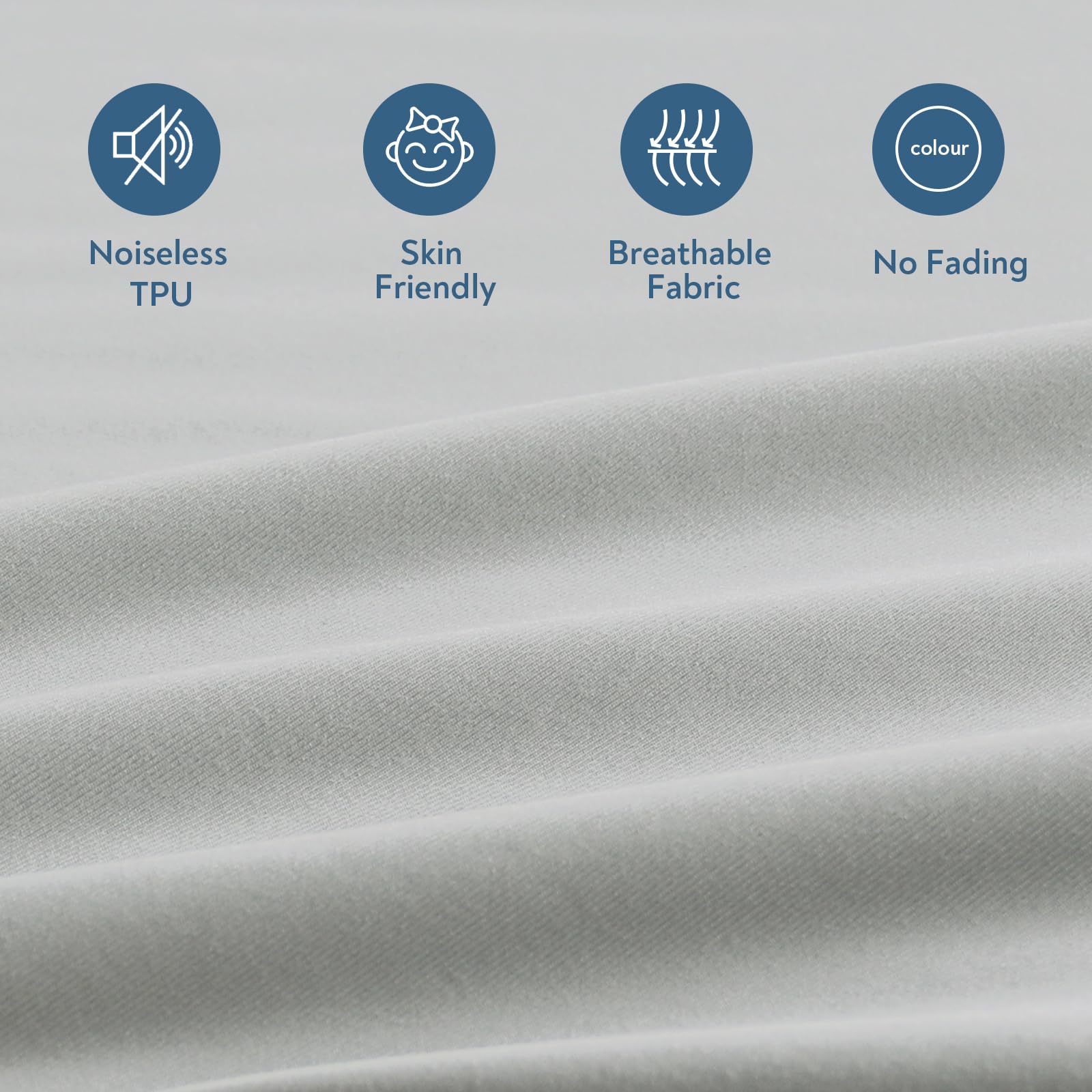 Magik & Kover Queen Mattress Protector Waterproof Cover 2 Pack, Waterproof Bed Queen Fitted Sheet Only, Machine Washable 18'' De