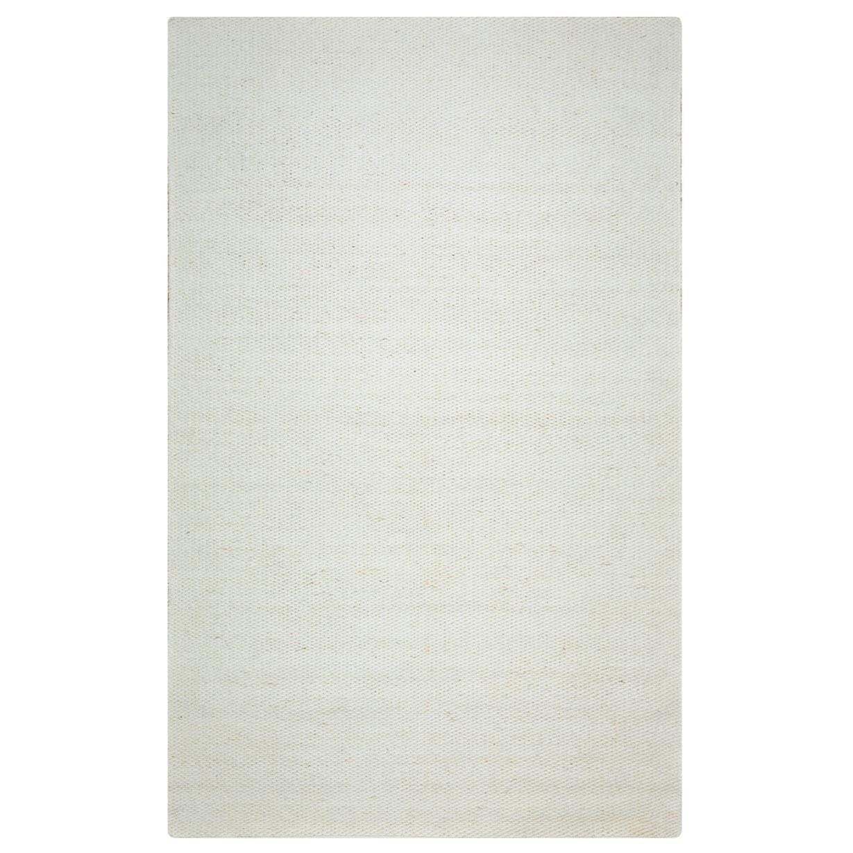 Rizzy Home | Tw3065 | Twist Collection | Wool Area Rug | 2'6" X 8' | Off White Solid