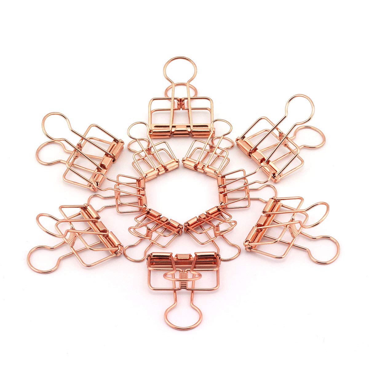 Ruiling 40-Pack Multi-Purpose Metal Wire Binder Clip Set,20Pcs 2.25 Inch & 20Pcs 1.57 Inch Paper Metal Clips,For Home Office Sup