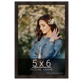 wallsthatspeak 5x6 Espresso Brown Picture Frame for Puzzles Posters Photos or Artwork