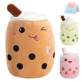 Athoinsu Cute Chocolate Milk Tea Plush Pillow 20' Giant Kawaii Stuffed Bubble Animal Toy Birthday Christmas Holiday Valentines
