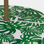 Colorbird Spring & Summer Palm Leaf Outdoor Tablecloth Waterproof Spillproof Polyester Table Cover With Zipper Umbrella Hole For