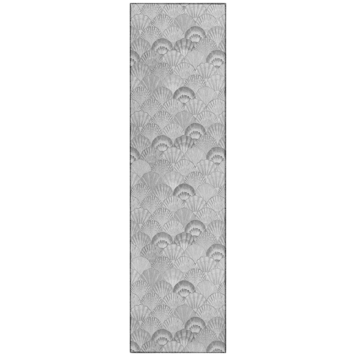 Seabreeze Sz2 Gray Coastal Rug Runner 2' 3&quot; X 7 ' 6&quot;