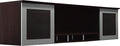 Mayline Mnh72Ldc Medina Hutch Cabinet With Glass Doors, 72"W, Mocha Laminate