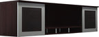 Mayline Mnh72Ldc Medina Hutch Cabinet With Glass Doors, 72"W, Mocha Laminate