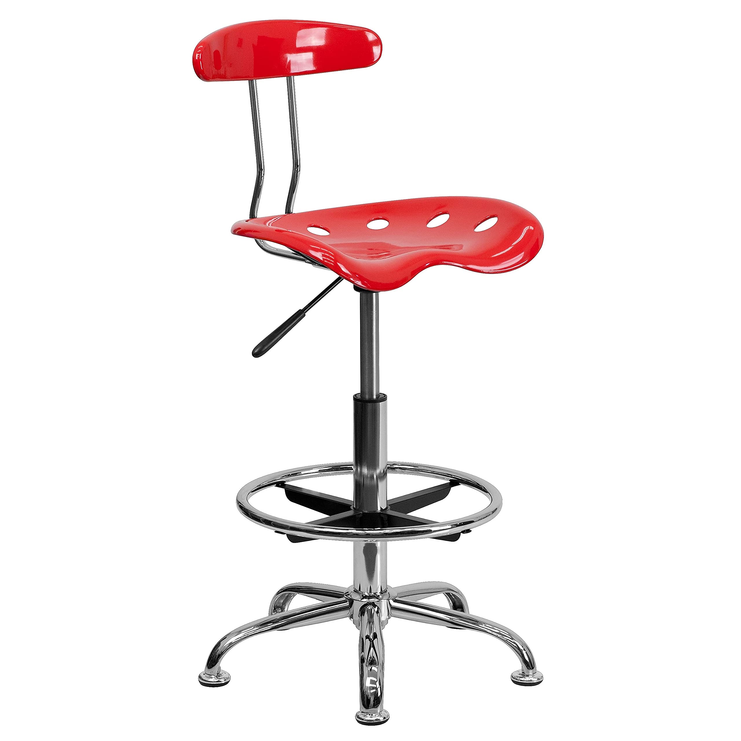 Vibrant Drafting Stools W/Tractor Seat - Thumbnail 2