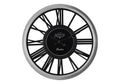 Monarch Specialties I 9086 Clocks, 16' Round, Wall Clock, Silver, Black, Transitional