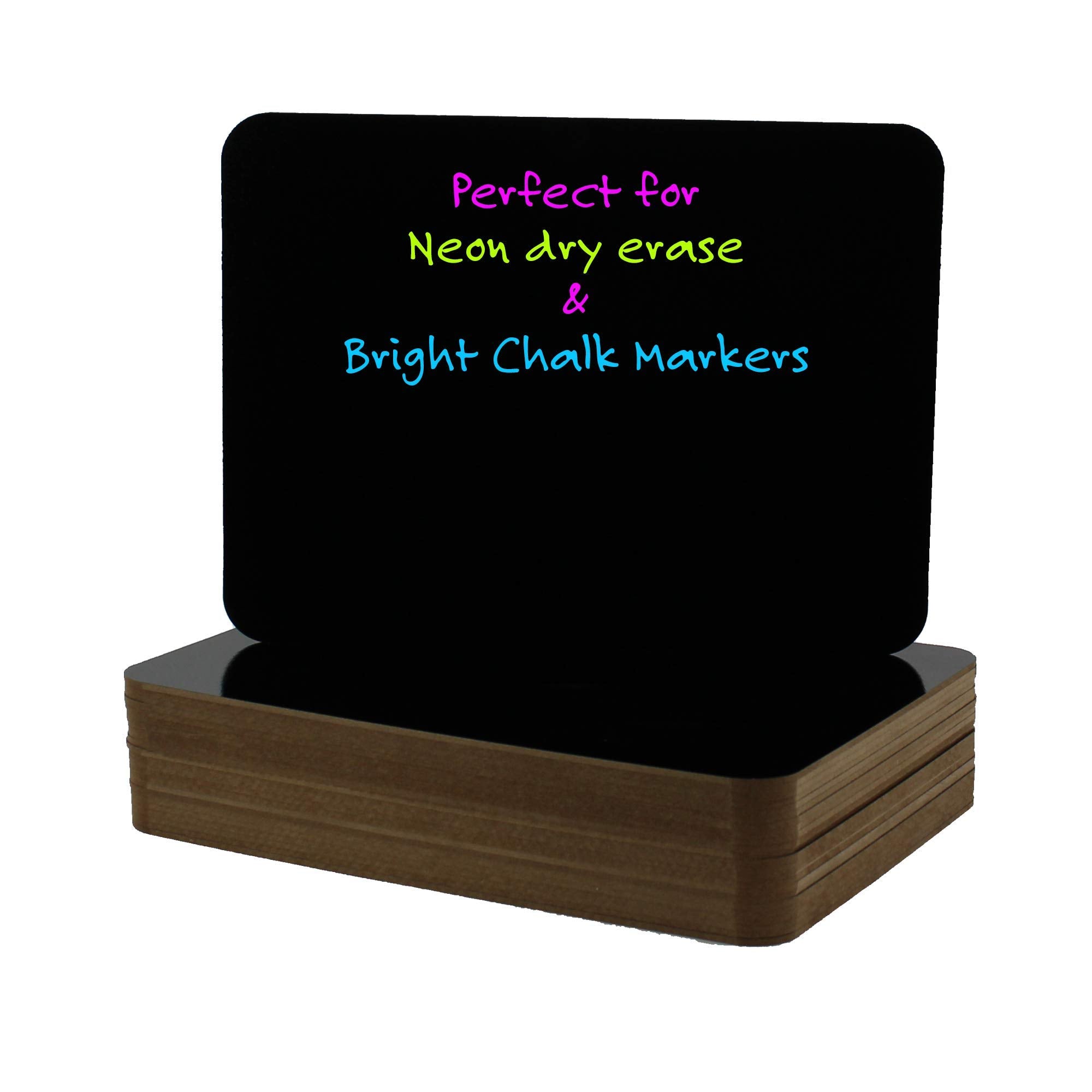 9 X 12 Black Dry Erase Board Pack Of 24