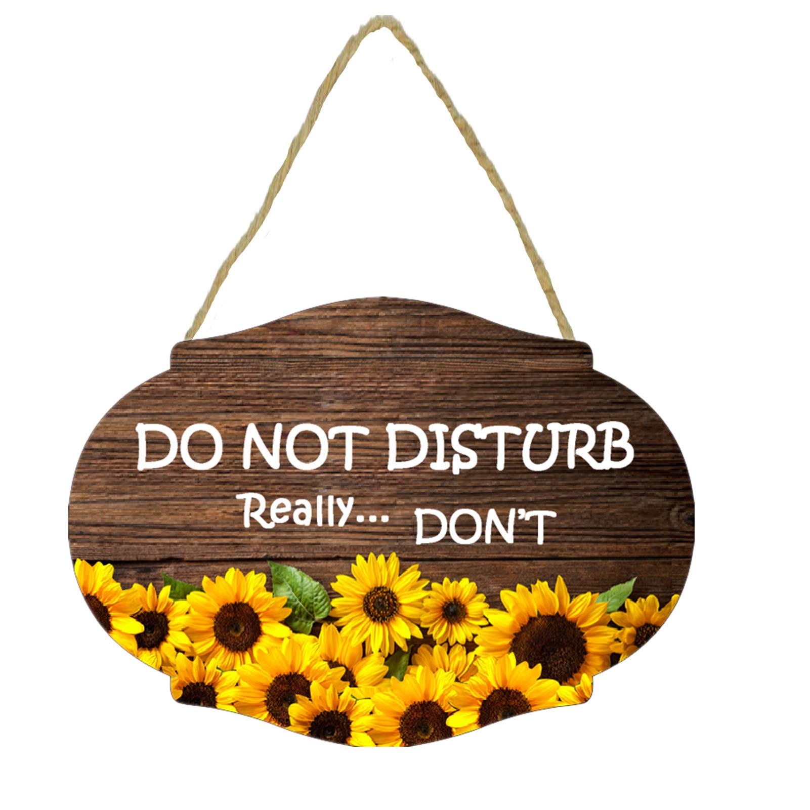 Do Not Disturb Door Hanger Sign, Do Not Disturb Sign & Welcome Sign-Double-Sided Wooden Door Sign For Home, Offices, Clinics, La