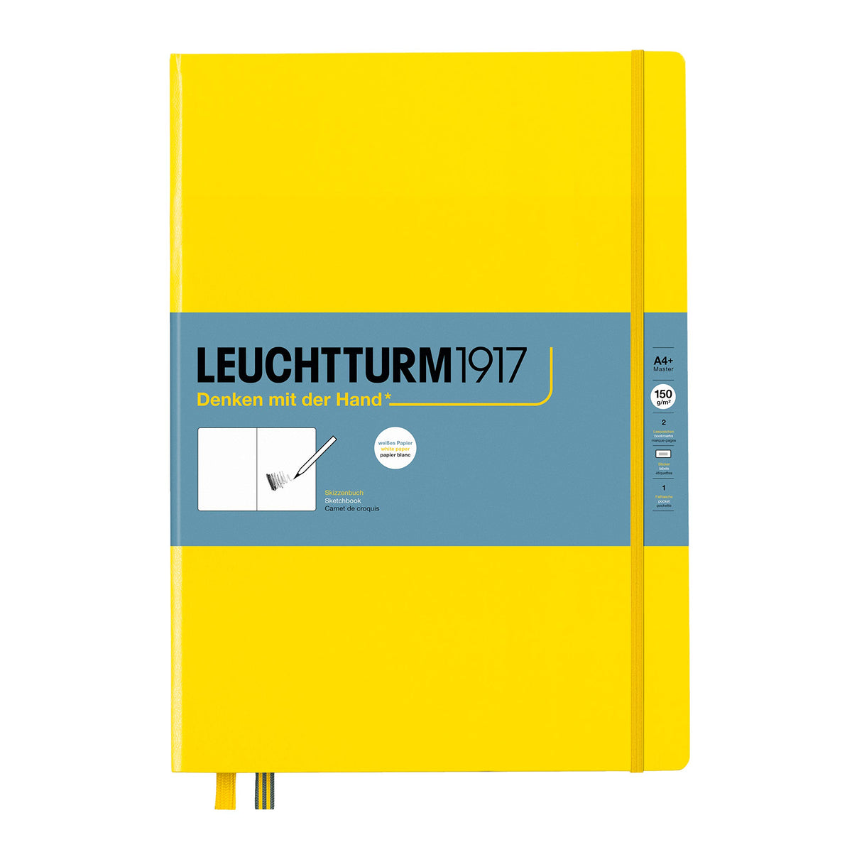 Leuchtturm1917 - Master A4 Hardcover Sketchbook (Lemon) - 112 Pages Of 150Gma Paper