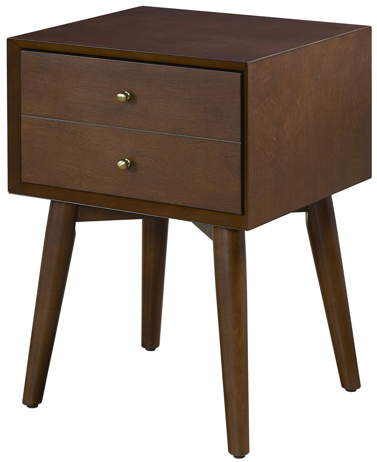 Crosley Furniture Landon Nightstand Side Table with Drawer, Mahogany