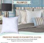Pillowflex Set Of 2 (15X15) Premium Polyester Pillow Inserts - European Square Pillow Forms, Machine Washable, Sham Pillow Inser