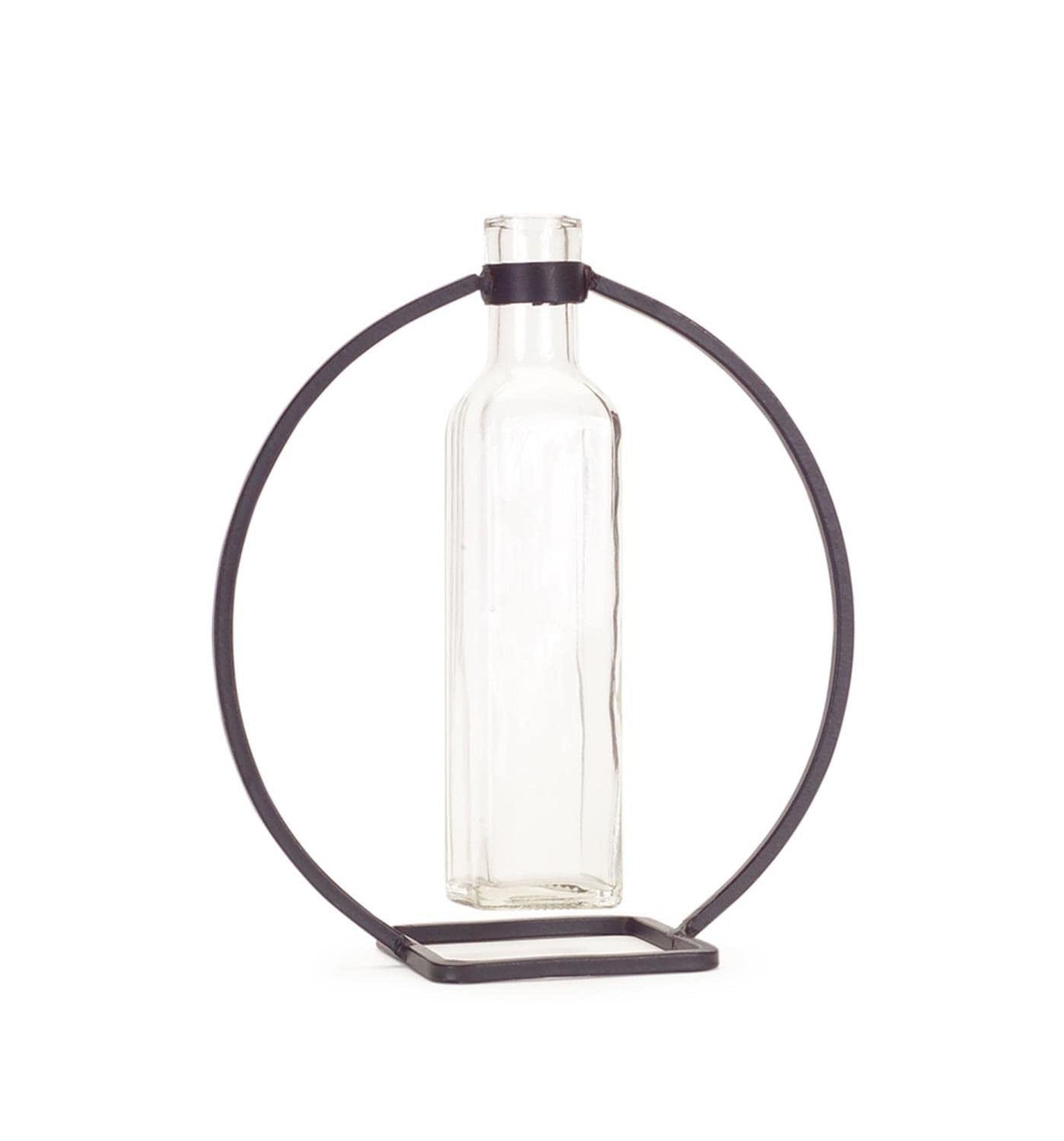 Hanging Vase In Circle Stand (Set Of 4)
