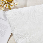 Nordeco Home Luxury Soft Faux Fur Fleece Cushion Cover Pillowcase Decorative Throw Pillows Covers, No Pillow Insert, 22'' X 22''