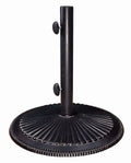Simplyshade Coral Free-Standing 50 Pound Cast Iron Patio Umbrella Base, Black