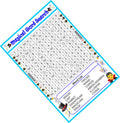 Enchanted Realms Theme Magical Word Search Game 30 Cards with Solution Sheet Kitty Party Time Based Puzzle Activity Game