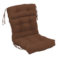 Blazing Needles 20 42-inch Twill Seat/Back Tufted Chair Cushion, 20 x 42, Chocolate
