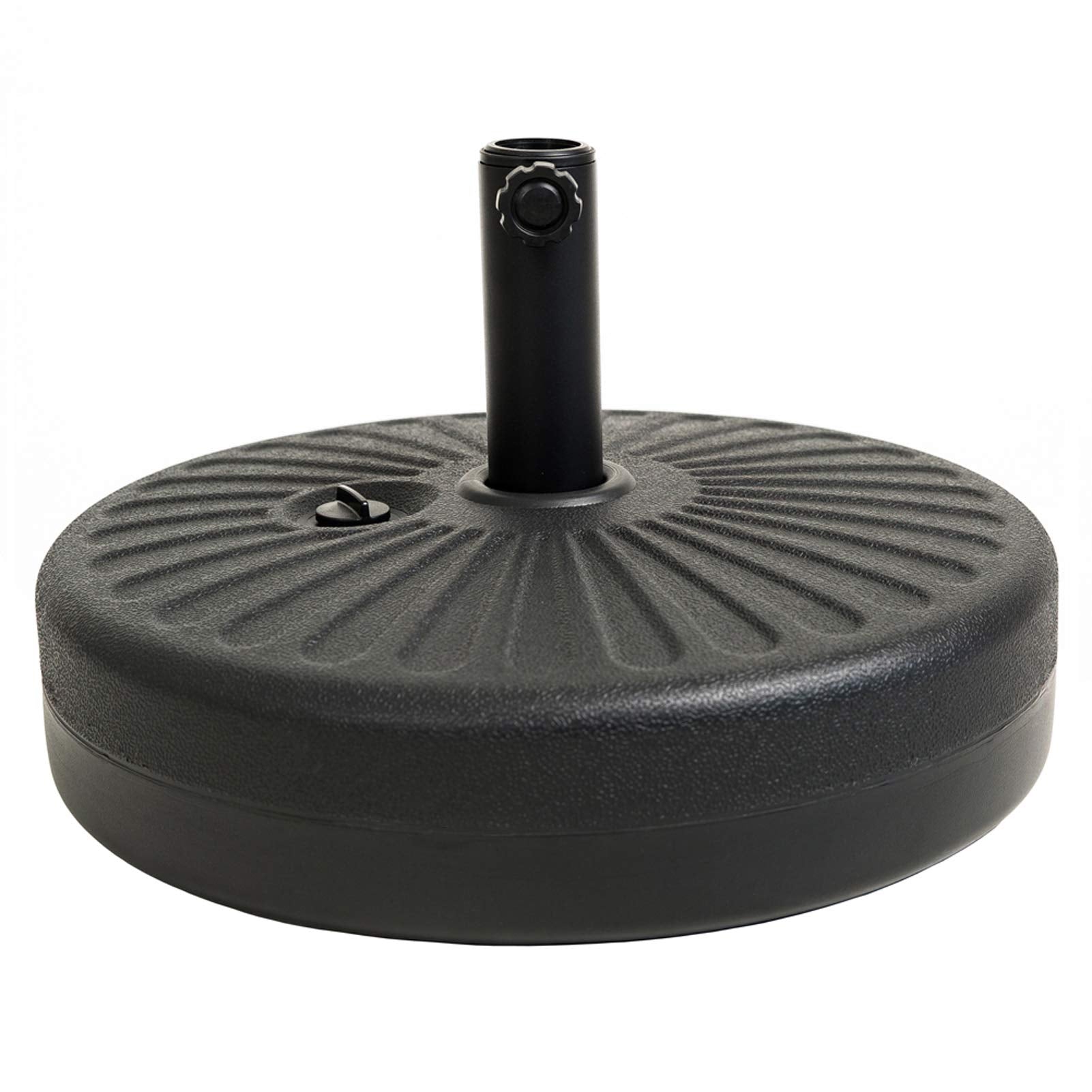 C-Hopetree 78 Lb Heavy Duty Water Fillable Base Stand For Patio Outdoor Table Umbrella, Black