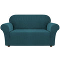 Turquoize Stretch Sofa Slipcover Loveseat Cover Couch Covers For 2 Cushion Couch 1 Piece Sofa Slipcover For Living Room With Jac