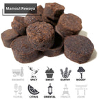 Mamoul Rewaya 80G Nag Champa Incense Bricks (Disk Form) | Use With Charcoal Discs Or Electric Bukhoor Burner (Insienso) | Middle