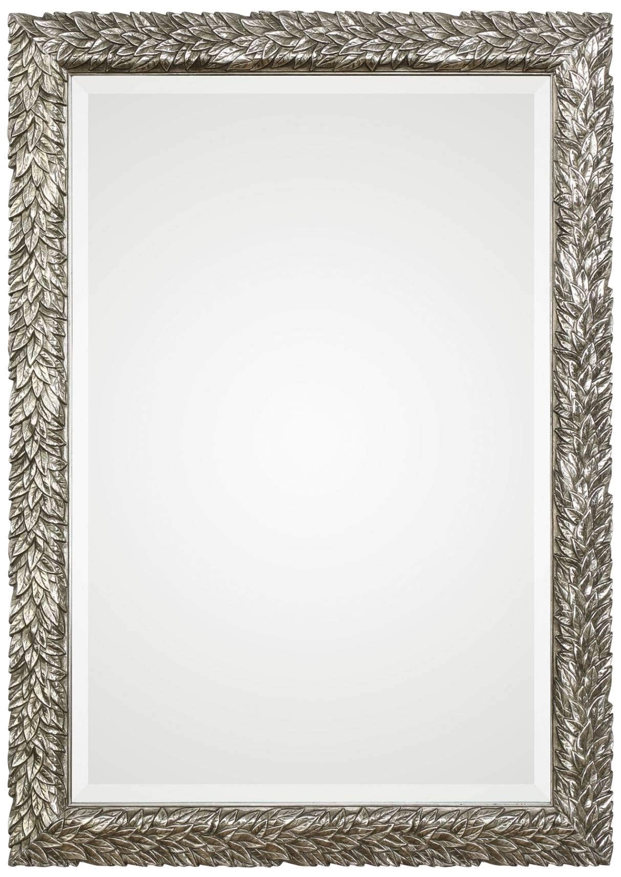 Uttermost Evelina Silver Leaves Mirror - 24.625x34.625x1