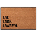 Wulidrom Live Laugh Leave By 9 Pm Inside Front Door Mat For Front Door Inside, Outdoor Door Mats For Home Entrance Rugs Indoor F