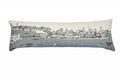 HomeRoots Cream 45' White Philadelphia Daylight Skyline Lumbar Decorative Pillow