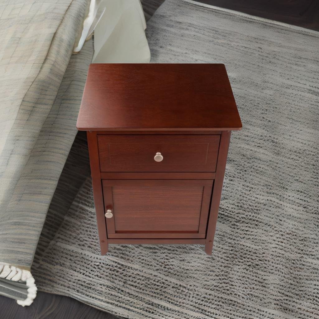 Ergode Wood Eugene Accent Table - Versatile & Elegant Walnut Finish