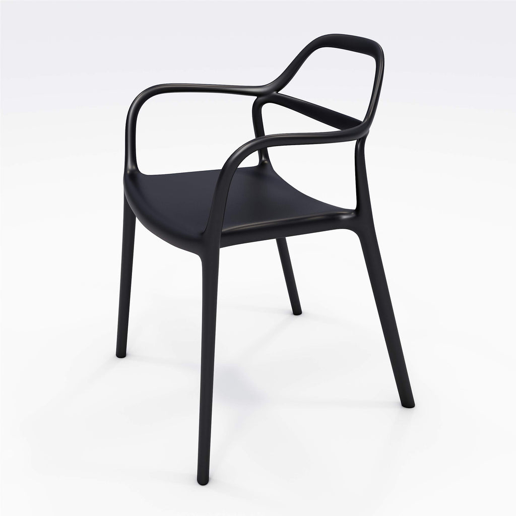 Olio Designs Dali Indoor/Outdoor Chair, Black