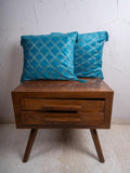 Homewardsblue Quatrefoil Embroidered Cushion Covers 40X40 Cm Set Of 2