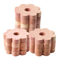 12 Pcs Cedar Blocks for Clothes Storage Cedar Chips for Closets and Drawers Fresh Cedars Rings for Plastic or Wire Hangers Natur