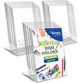 Svopy Acrylic Sign Stand Holders - 8.5 X 11 Inches Clear Plastic Table Paper Display Stand, Suit For Displaying Posters, Picture