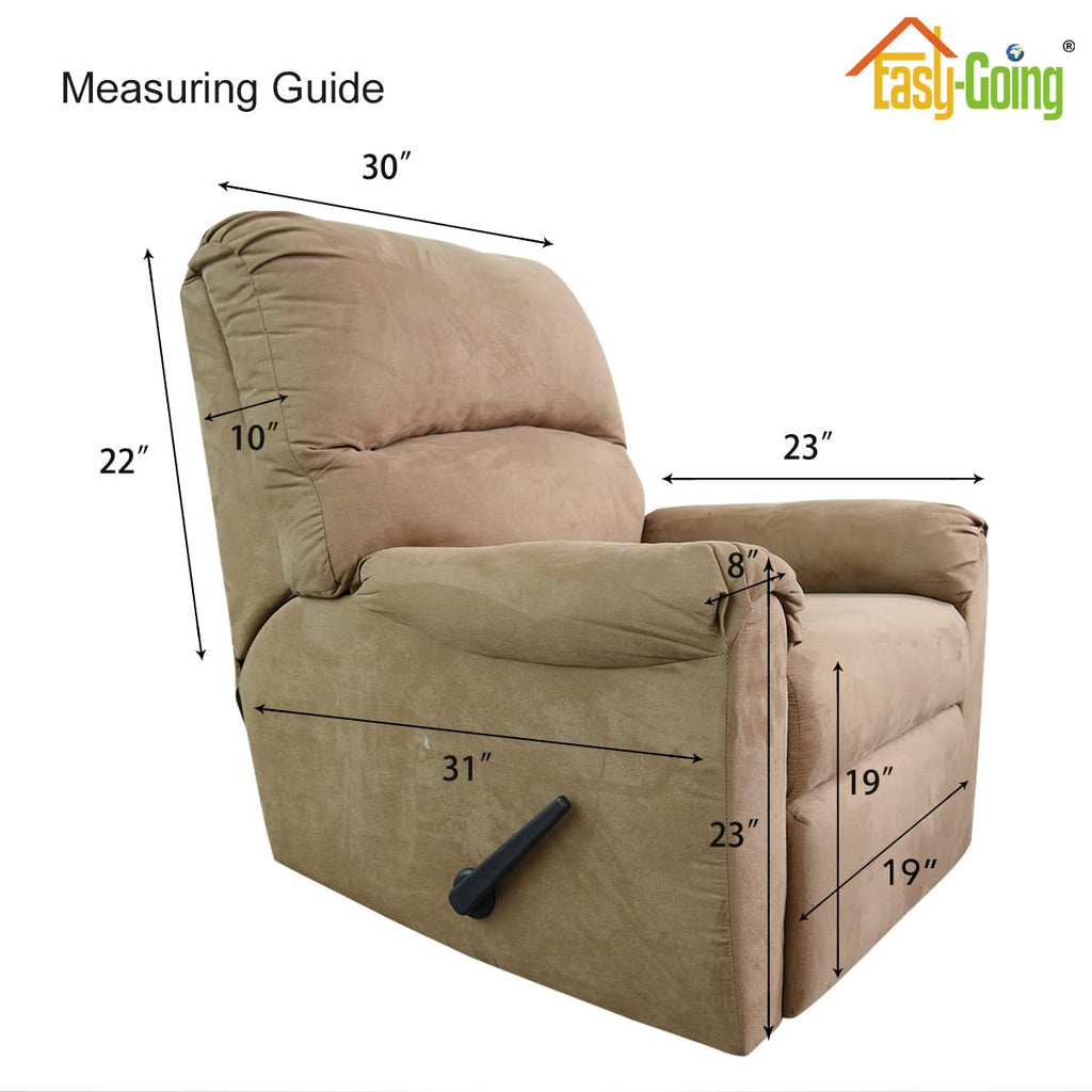 Easy-Going Recliner Chair Slipcover Reversible Sofa Cover Water Resistant Couch Cover Furniture Protector With Elastic Straps Fo