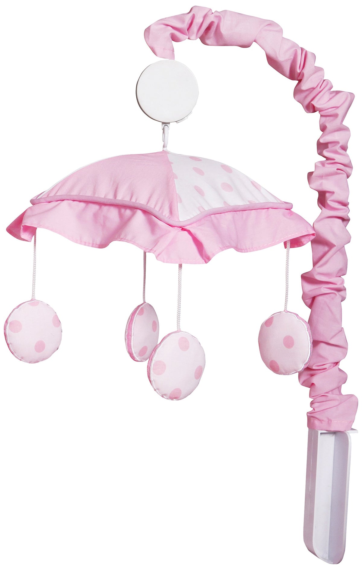 GEENNY OptimaBaby Pink Grey Chevron Musical Mobile